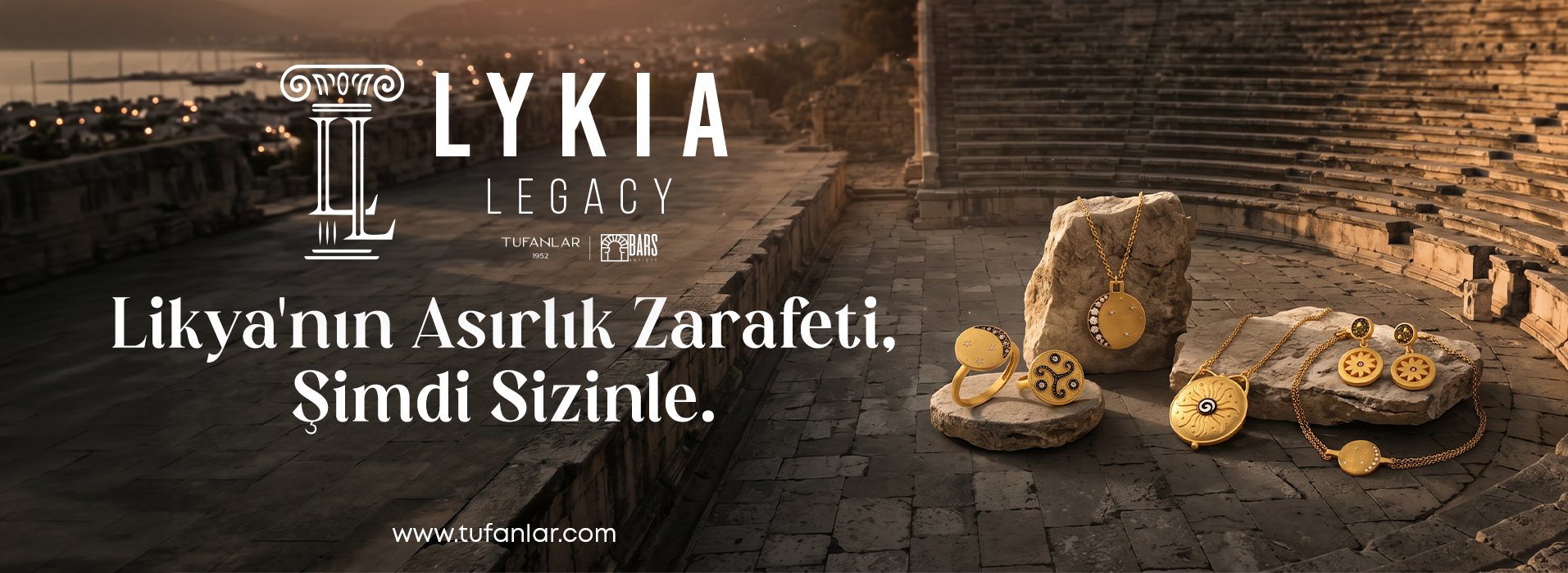 LYKIA Legacy — Likya'nın Asırlık Zarafeti, Şimdi Sizinle. Antik tiyatro basamaklarında koleksiyon parçaları